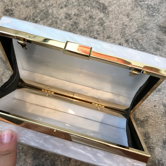 Rachel Zoe Winter 2018 Marble Box Clutch - Picture 6 of 8